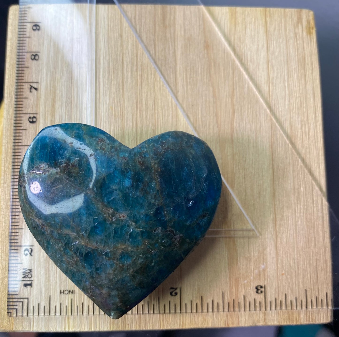 Blue Apatite Heart