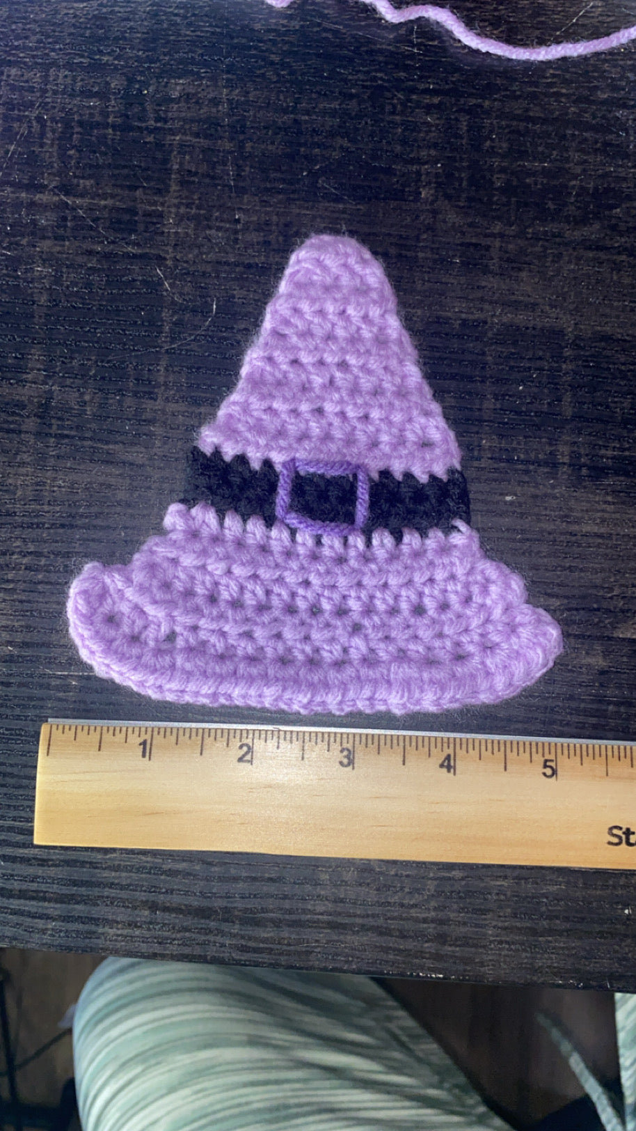 Crochet Witch Hat Coasters Set of 4