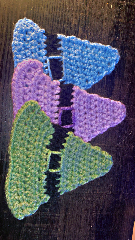 Crochet Witch Hat Coasters Set of 4