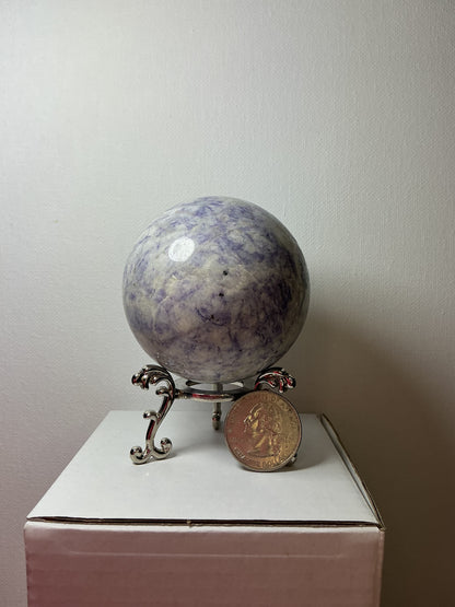 Purple/White Jade Sphere (11oz)