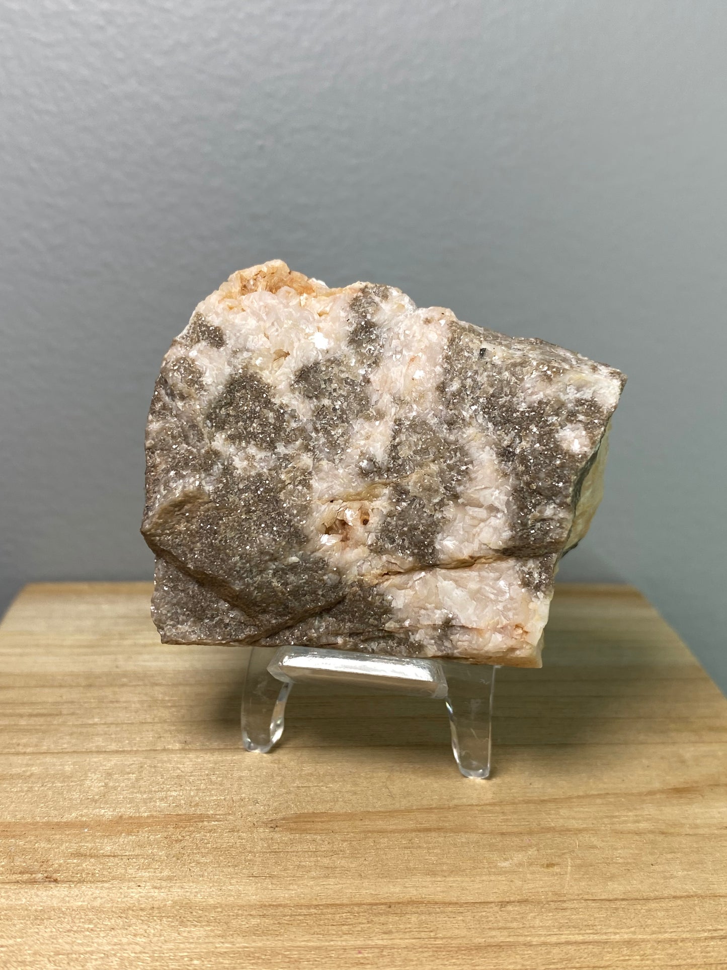 Rosasite With Selenite from Morrocco
