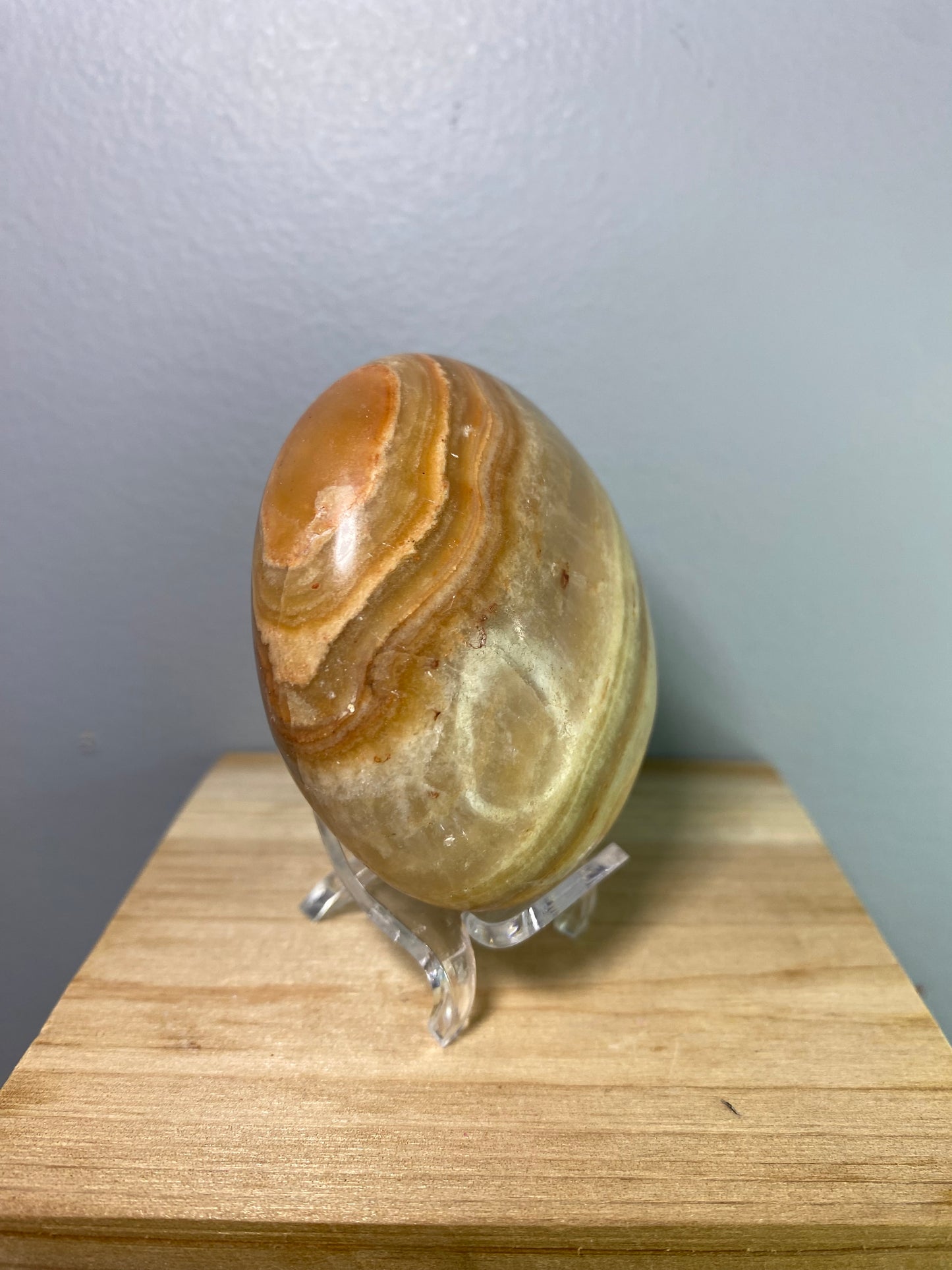 Banded Calcite Palm Stone