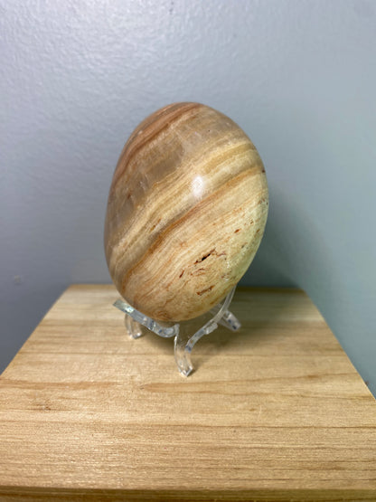 Banded Calcite Palm Stone