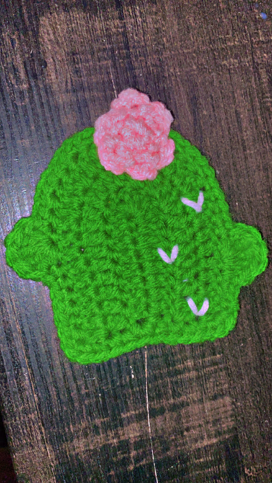 Cactus Crochet Coaster Set of 4