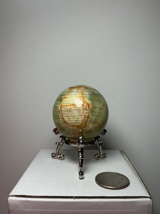 Green Onyx Sphere (B)
