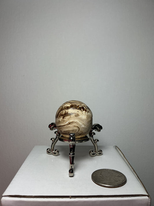 Chocolate Calcite Sphere