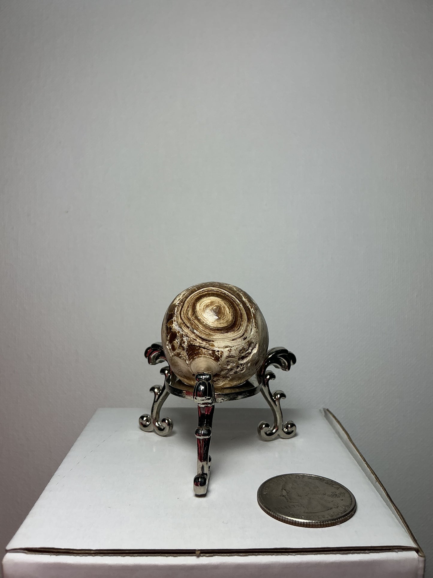 Chocolate Calcite Sphere