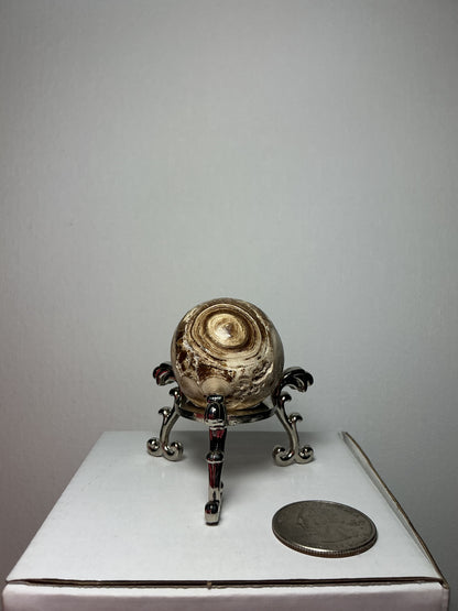Chocolate Calcite Sphere