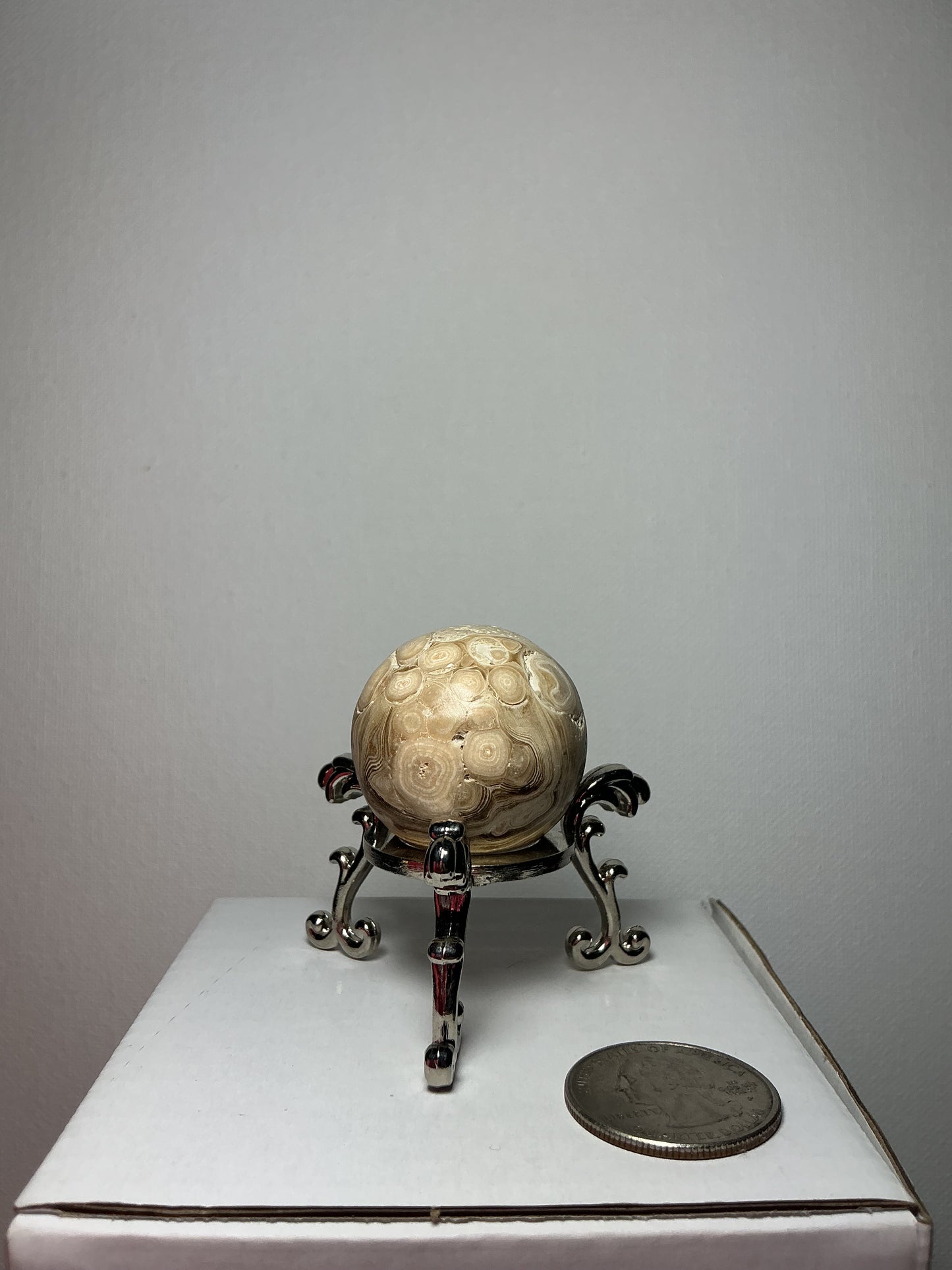 Chocolate Calcite Sphere