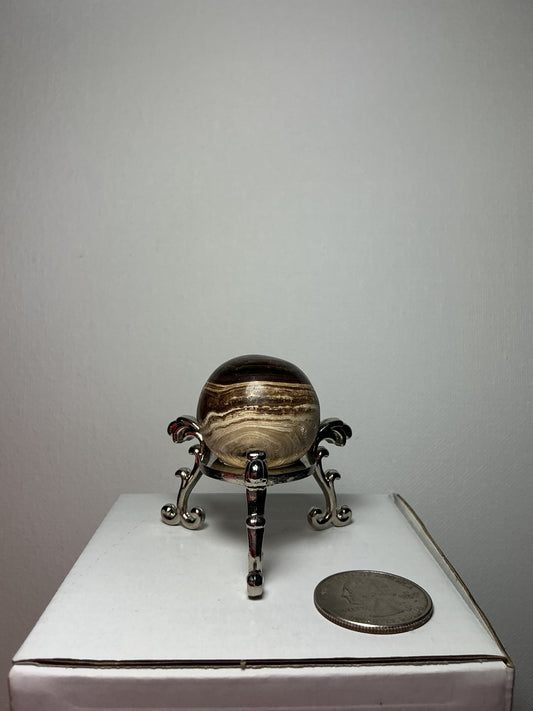 Chocolate Calcite Sphere