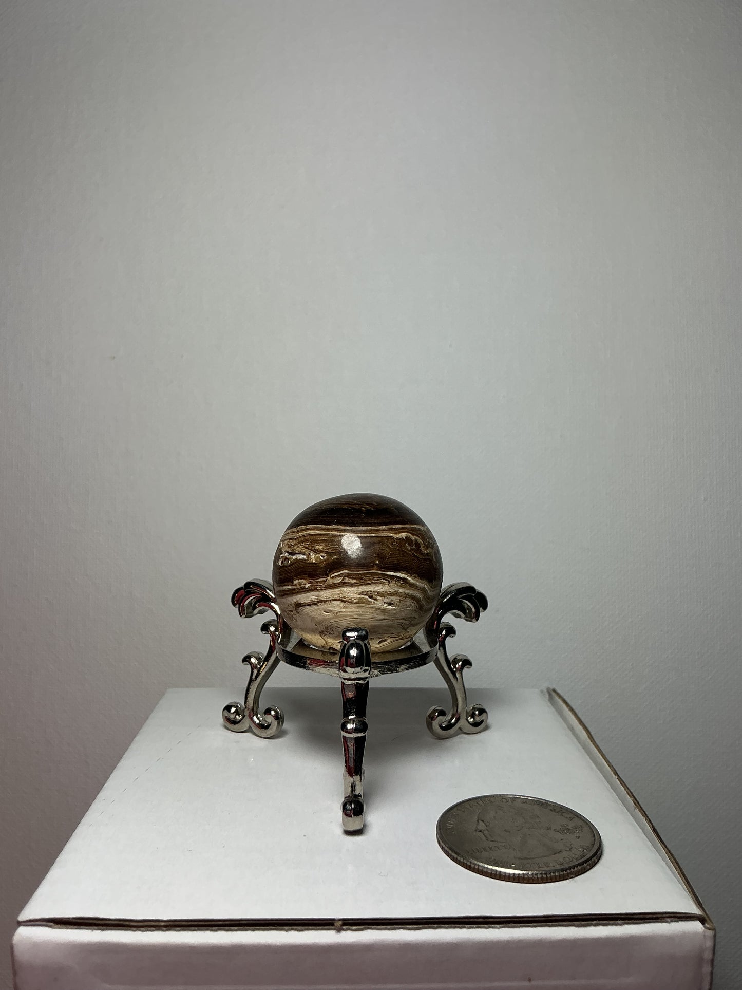 Chocolate Calcite Sphere