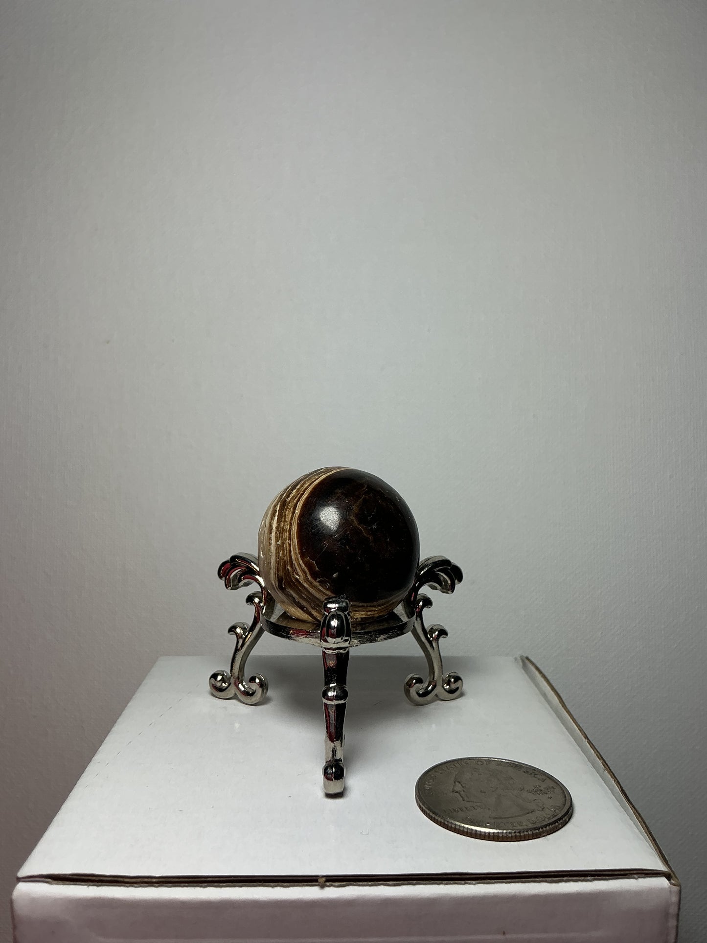 Chocolate Calcite Sphere
