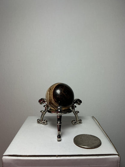 Chocolate Calcite Sphere