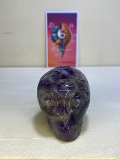 Amethyst Alien Carving