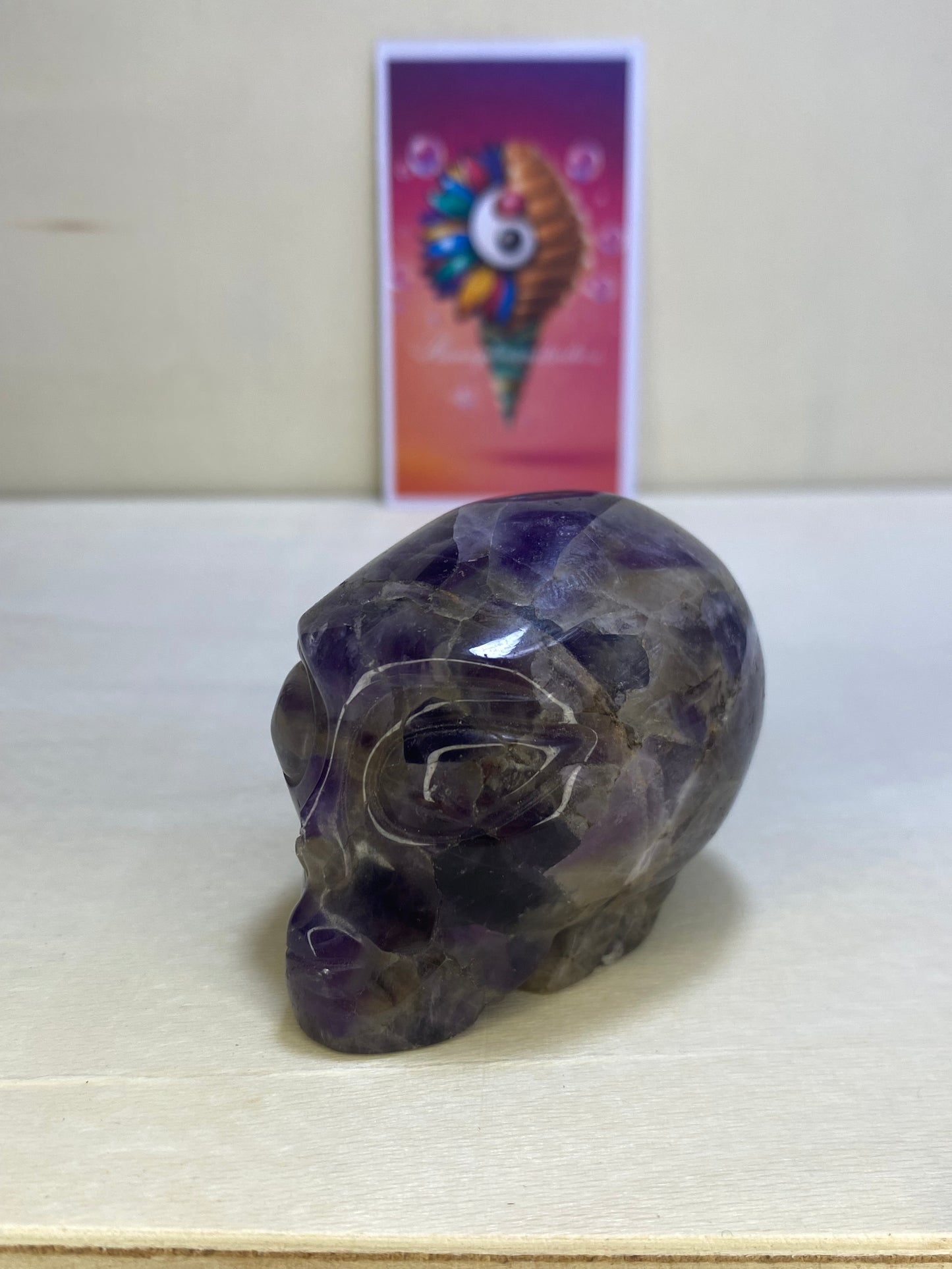 Amethyst Alien Carving