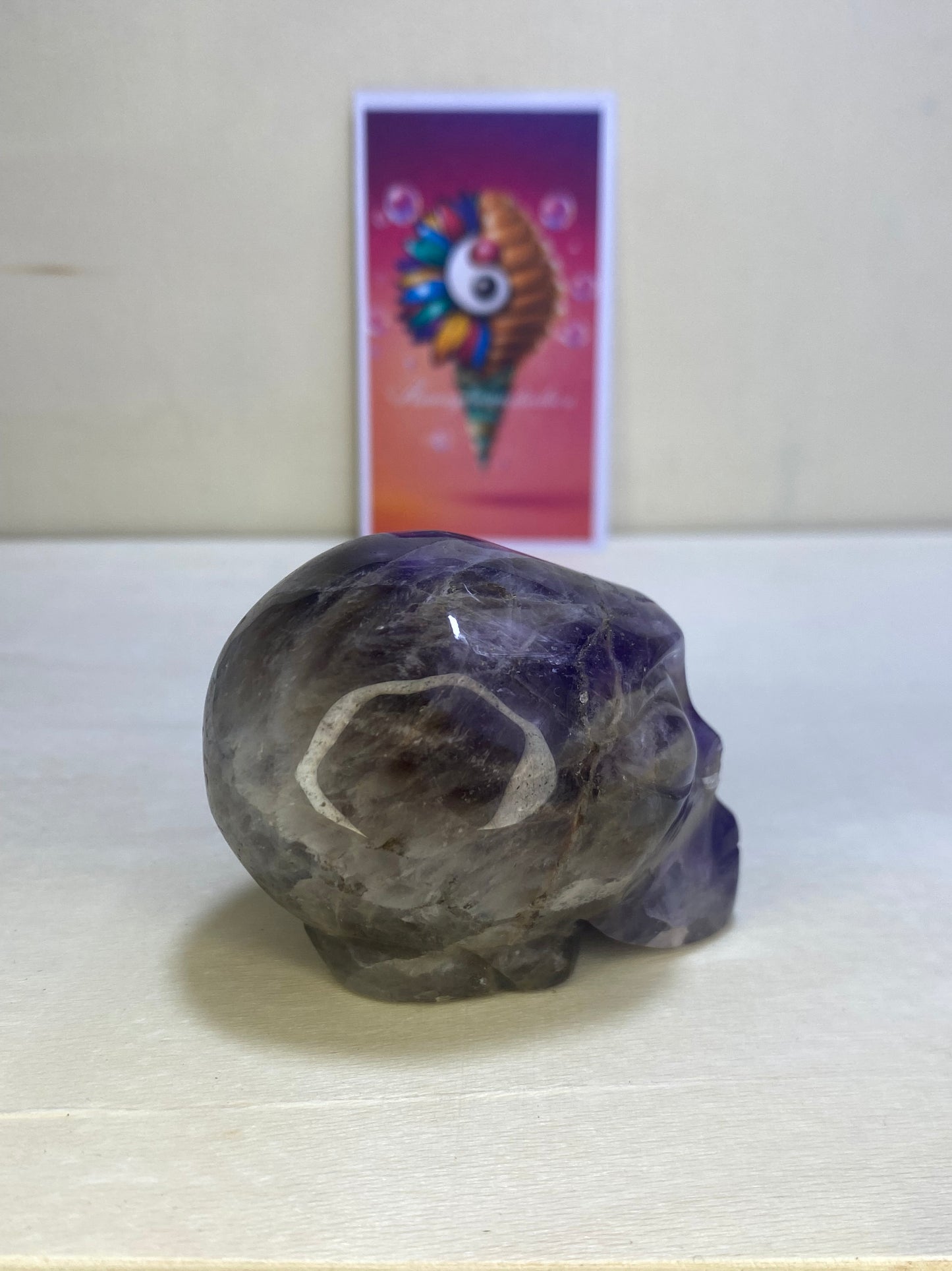 Amethyst Alien Carving
