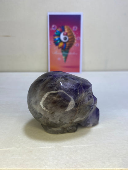 Amethyst Alien Carving