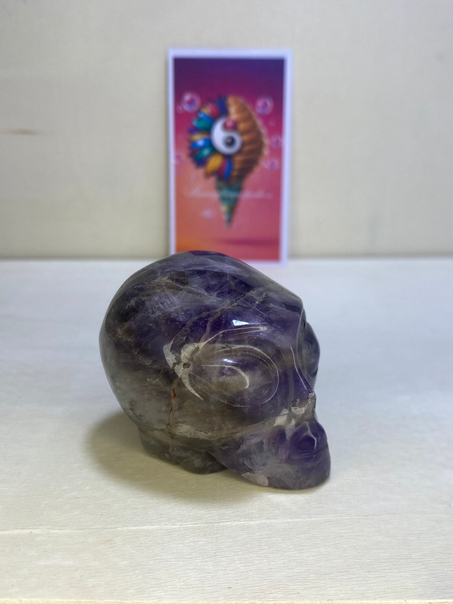 Amethyst Alien Carving