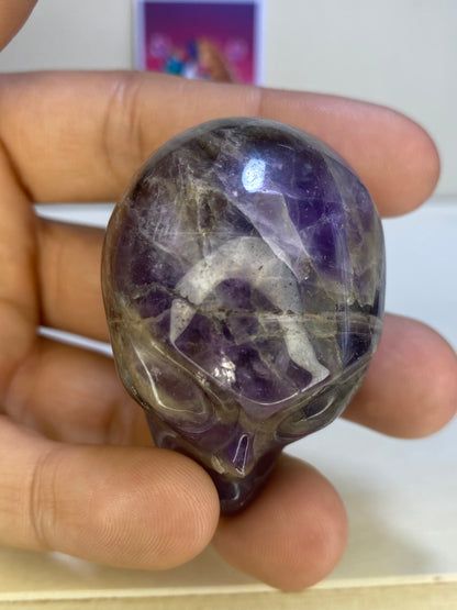 Amethyst Alien Carving