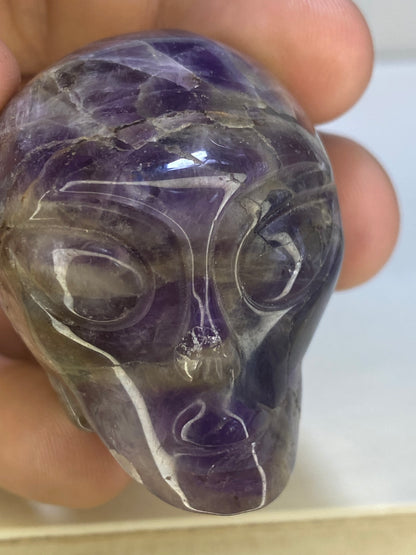Amethyst Alien Carving