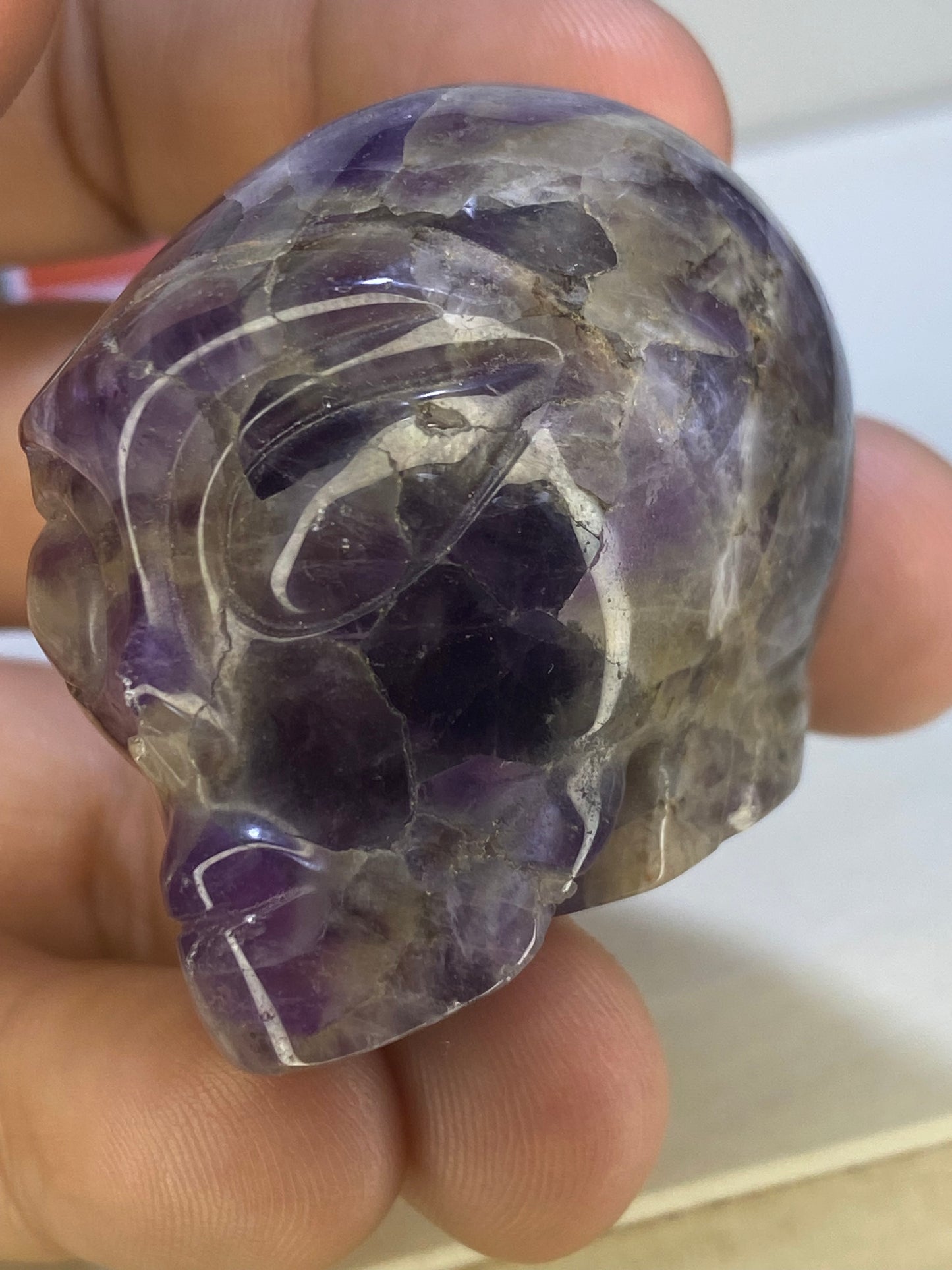 Amethyst Alien Carving