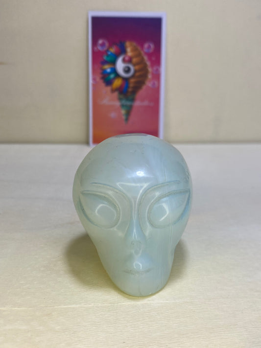 Opal Alien Carving