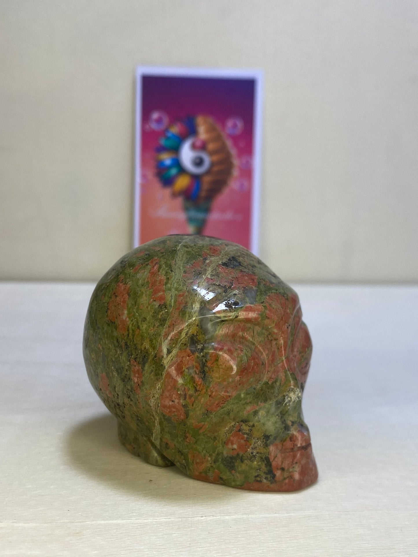 Unakite Alien Carving