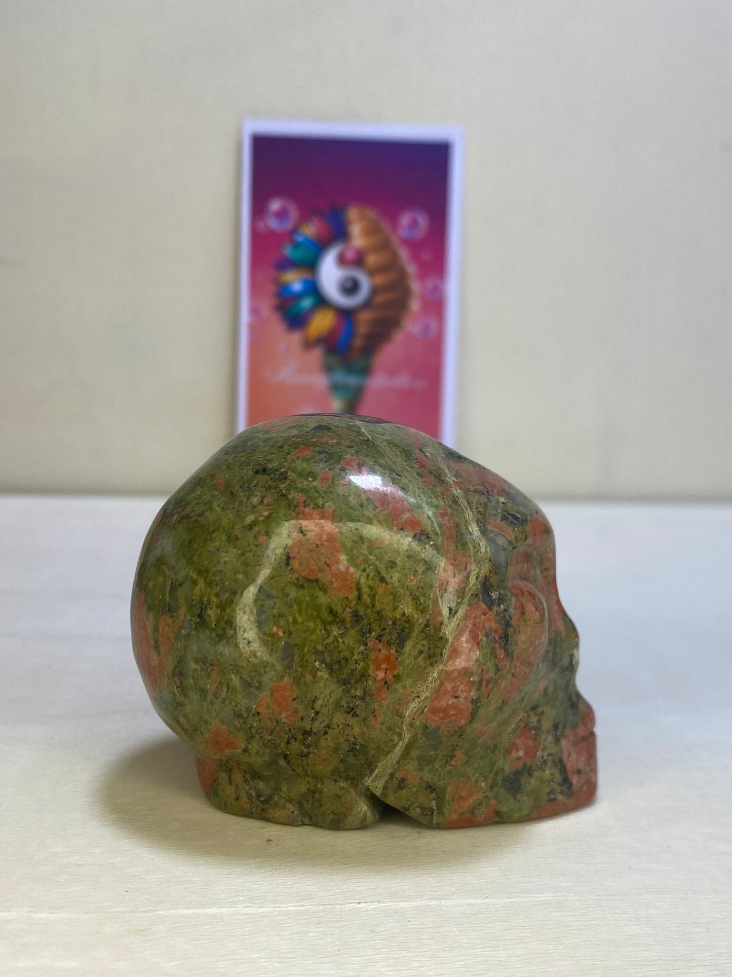 Unakite Alien Carving