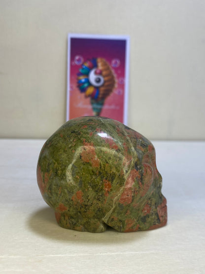 Unakite Alien Carving