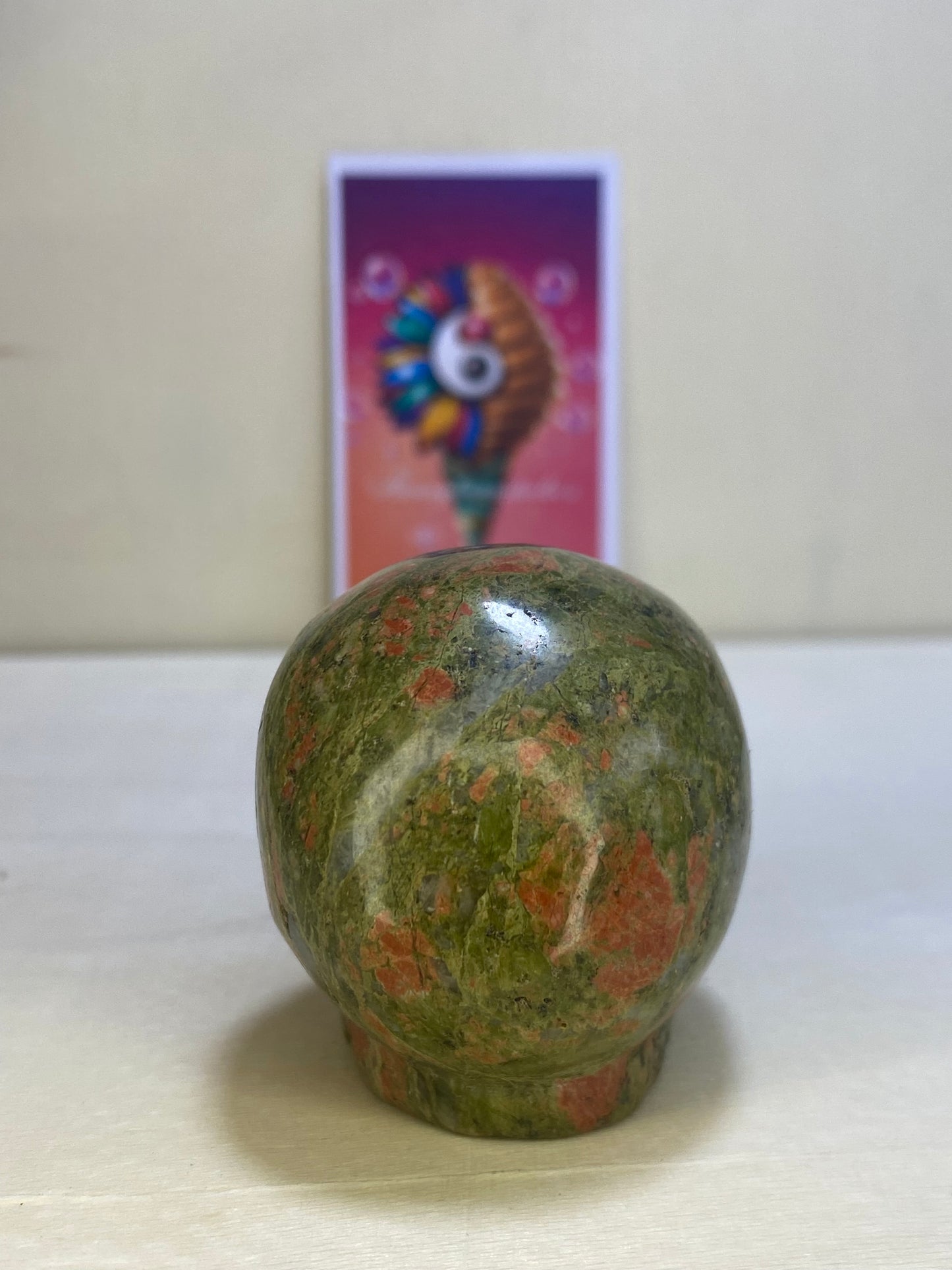 Unakite Alien Carving