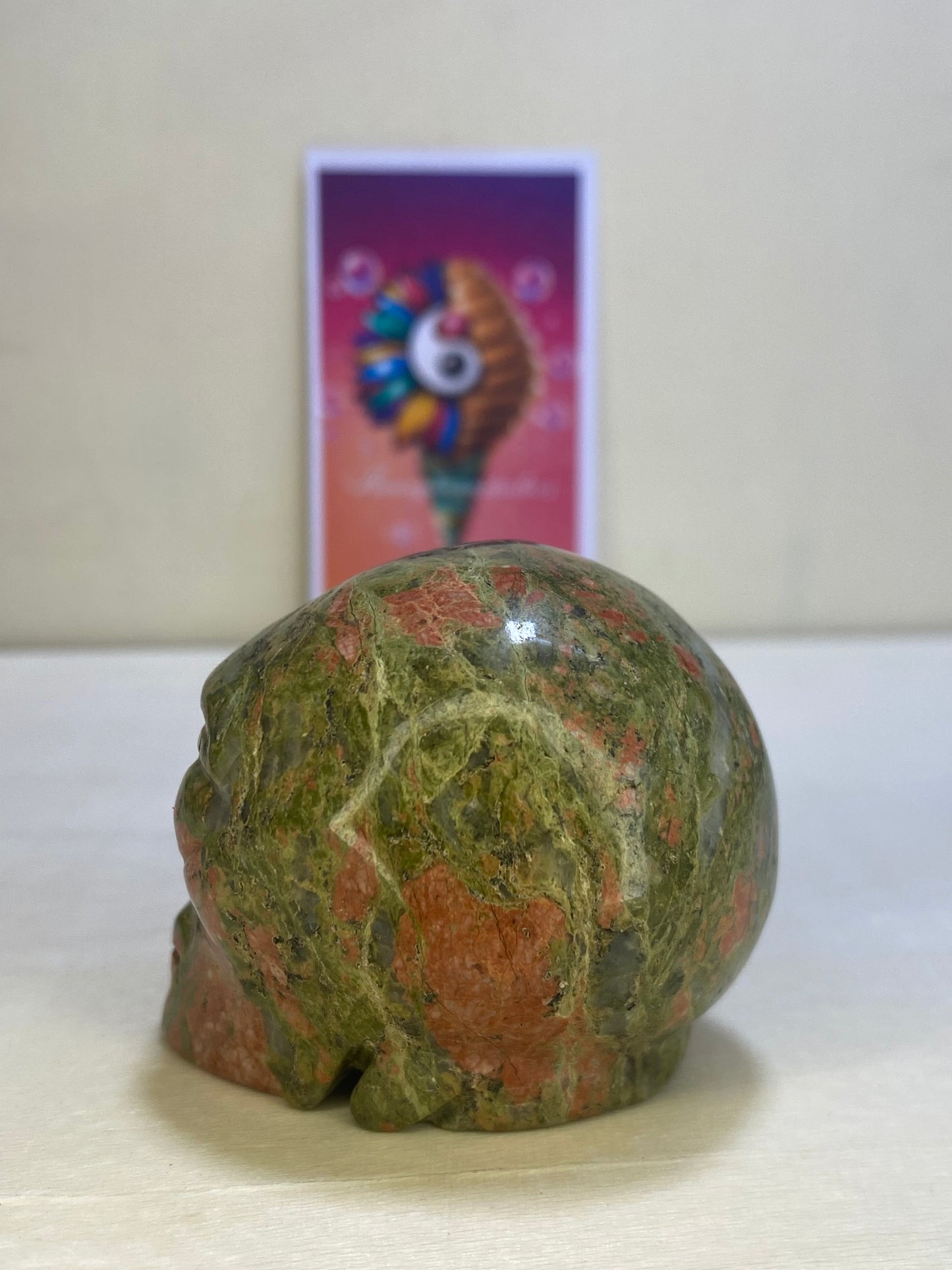 Unakite Alien Carving