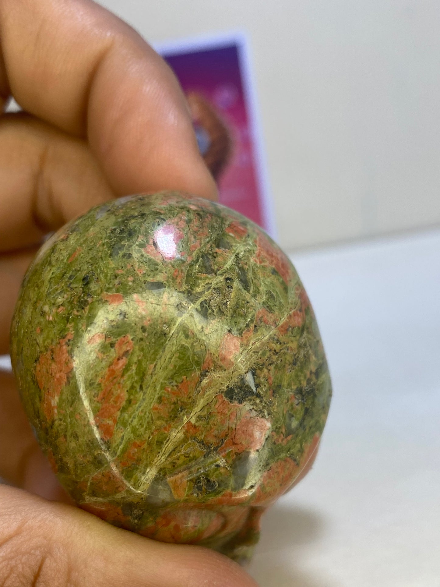 Unakite Alien Carving