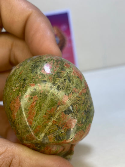 Unakite Alien Carving