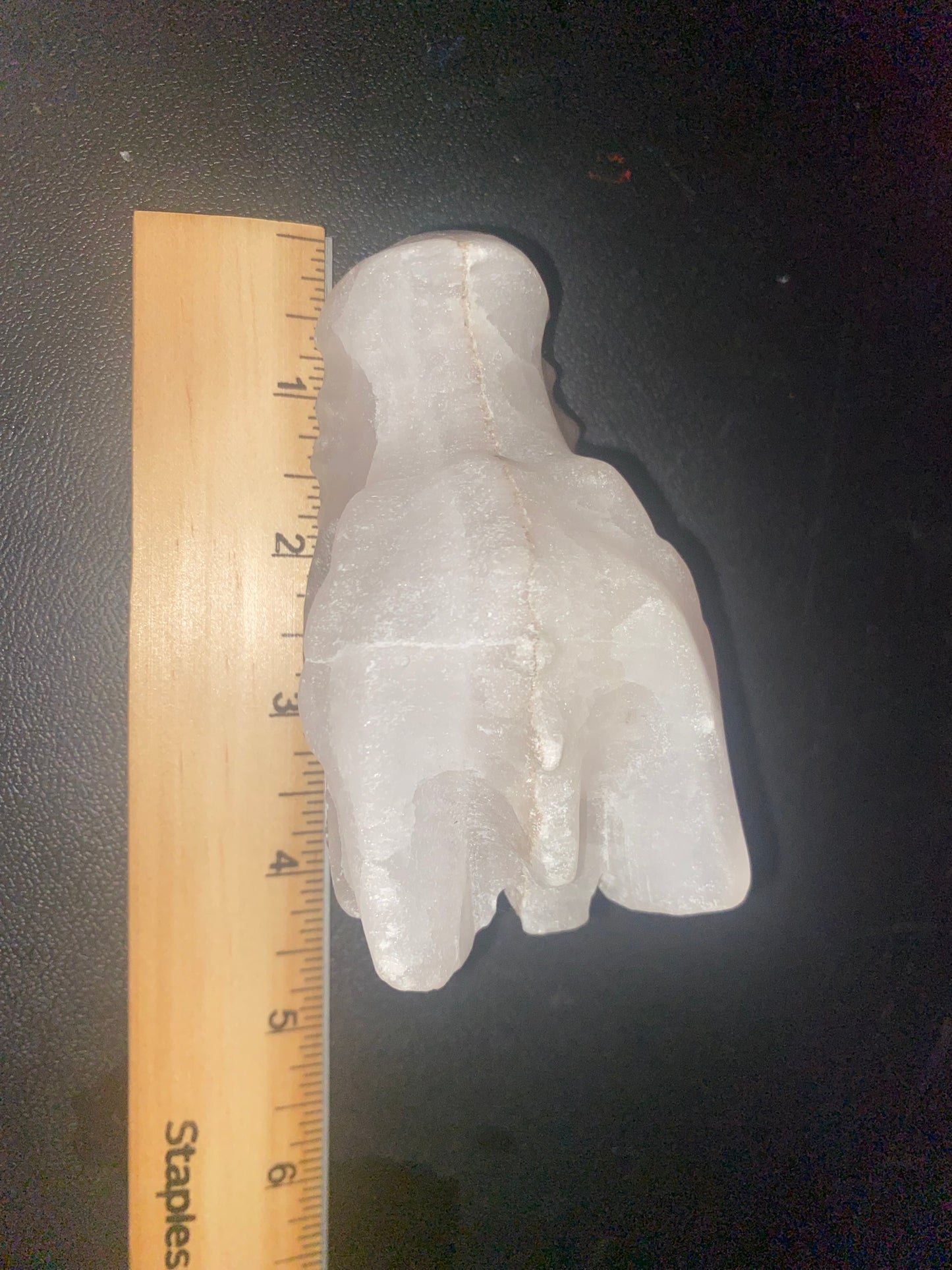 Snow Quartz/ Quartz Dragon Head Carving