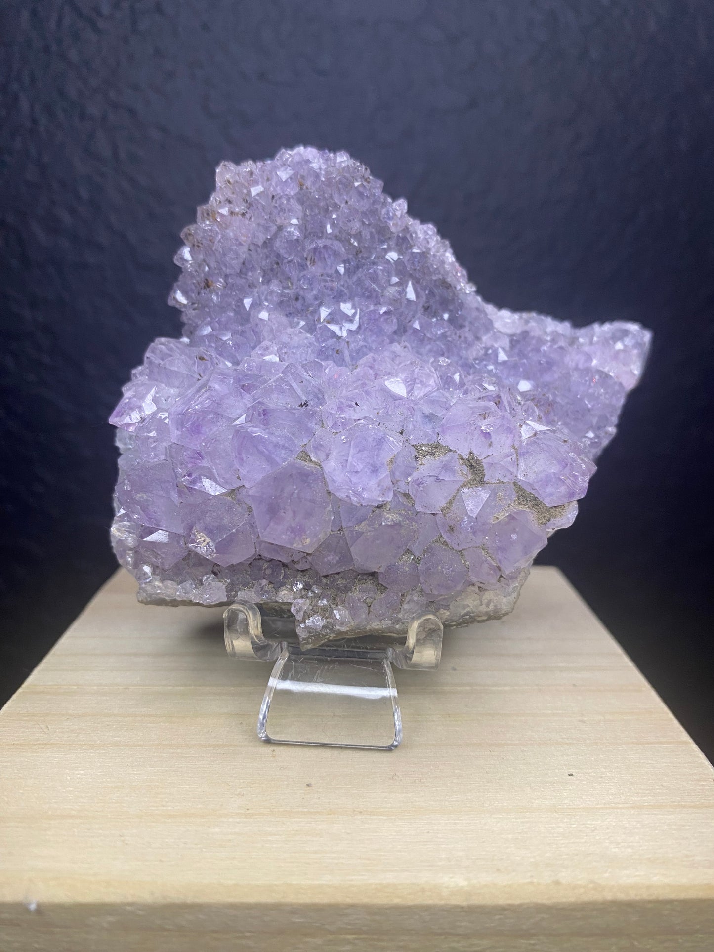 Raw Amethyst on Chalcedony