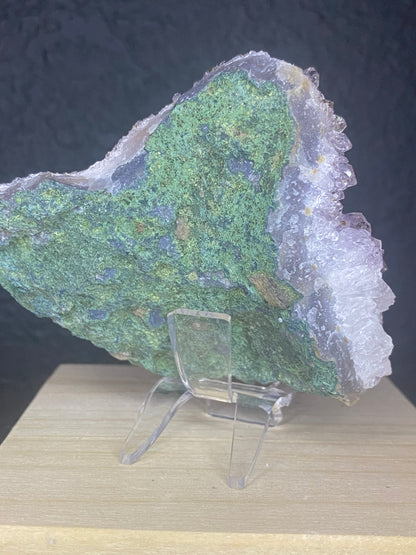 Raw Amethyst on Chalcedony