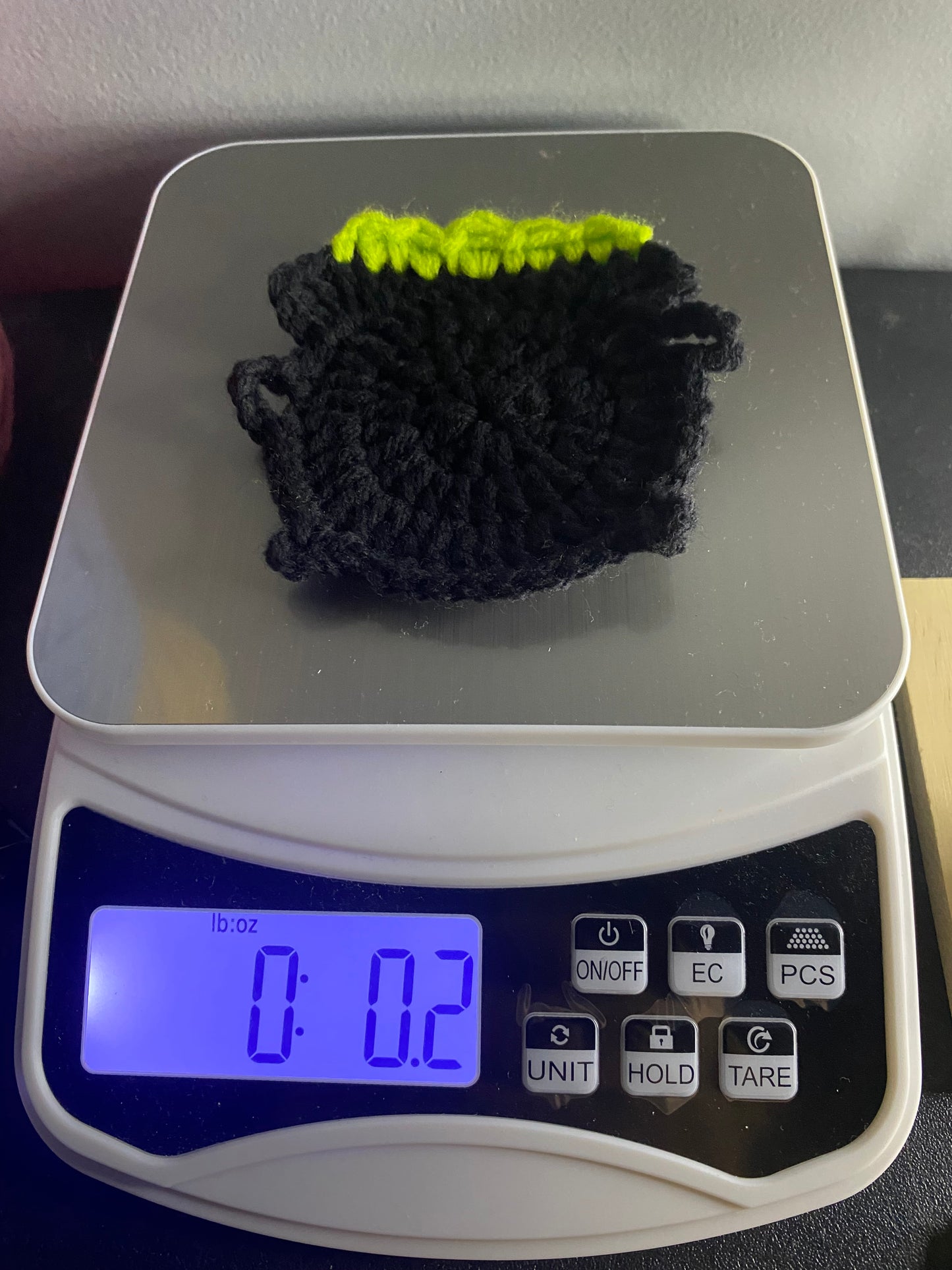 Crochet Cauldron Coaster Set of 4