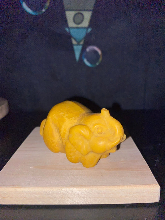 Yellow Jasper Elephant Carving